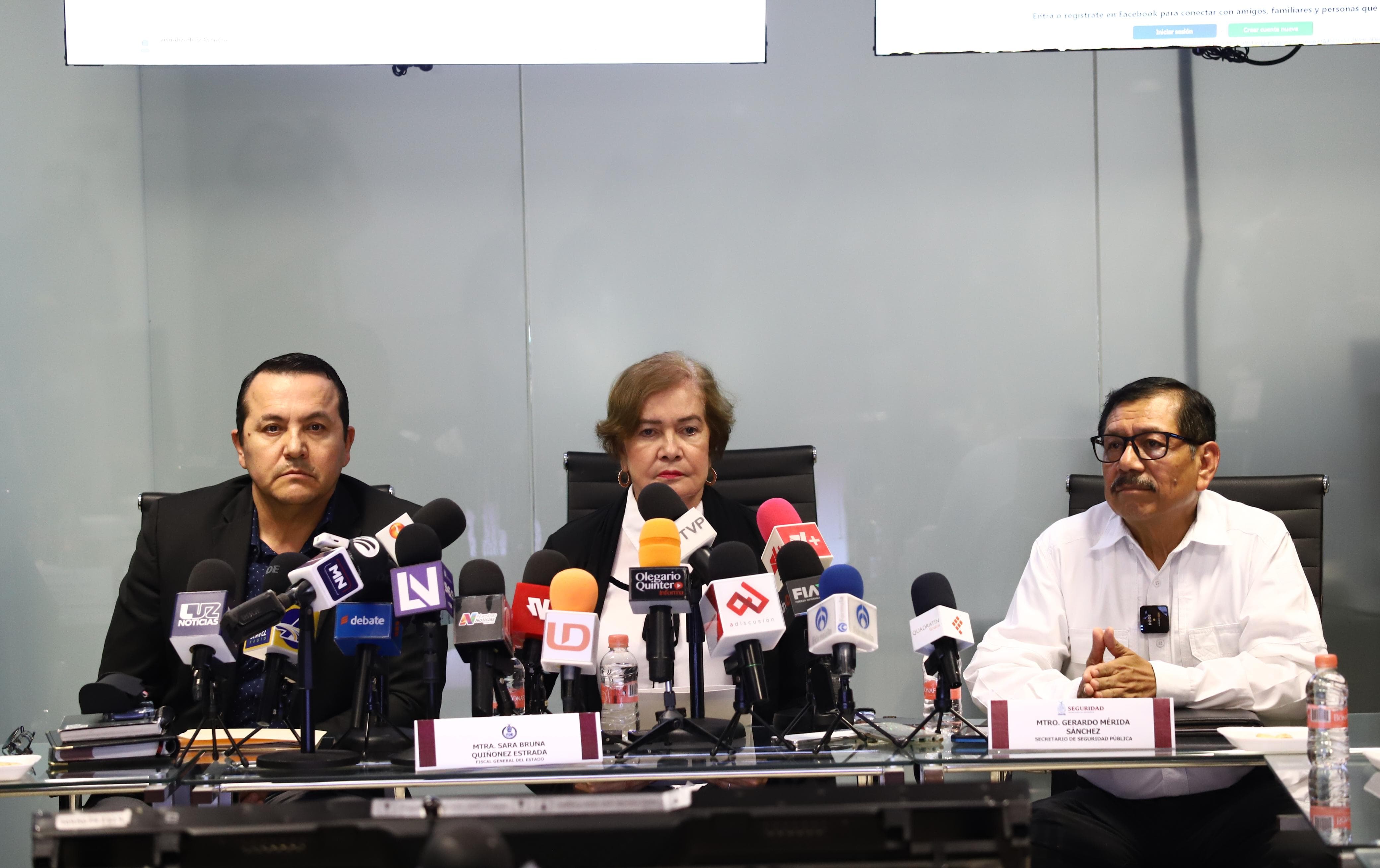 Sara Bruna Quiñonez Estrada, fiscal General de Sinaloa, en rueda de prensa este miércoles 10 de abril de 2024.