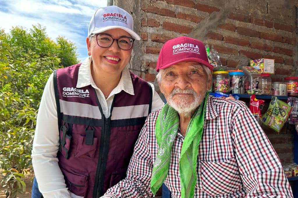 Graciela Domínguez Nava continúa con su campaña de proselitismo.