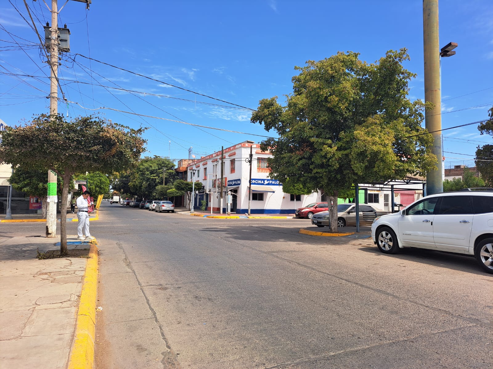 Poco trafico en Guasave este lunes ocho de abril.