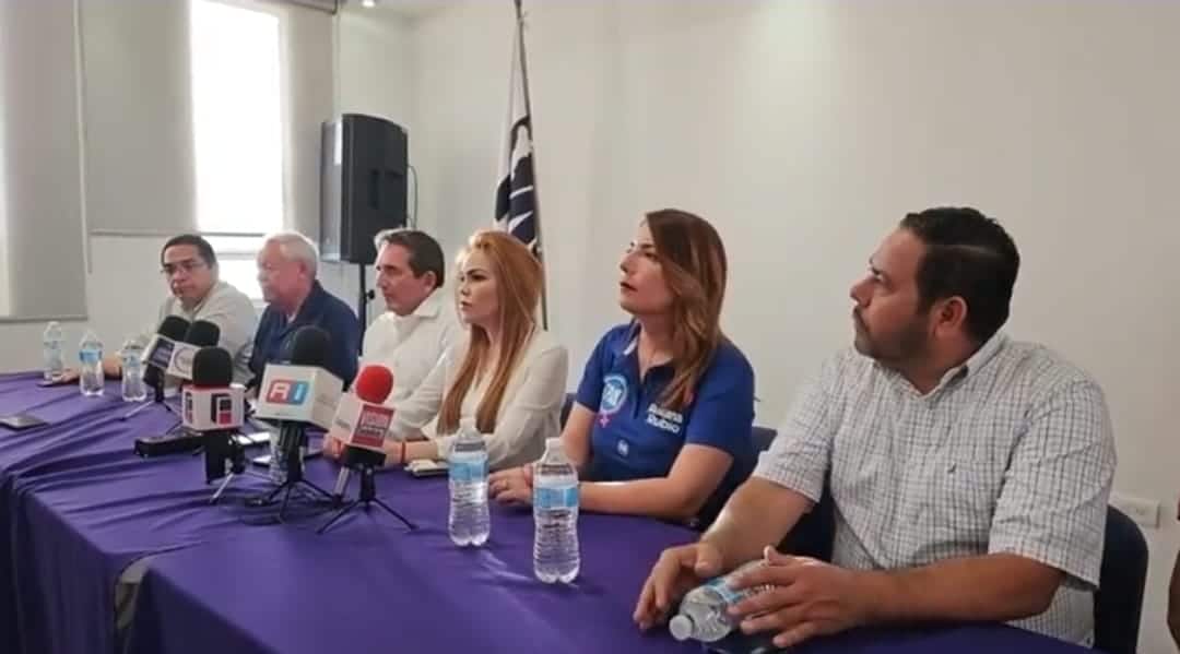 Rueda de prensa por parte de Héctor Melesio Cuén Ojeda, Paola Garate, Roxana Rubio y Oner Lazcano para dar a conocer presunta privación de la libertad de Luis Alonso García Corrales, secretario de Organización del PAS