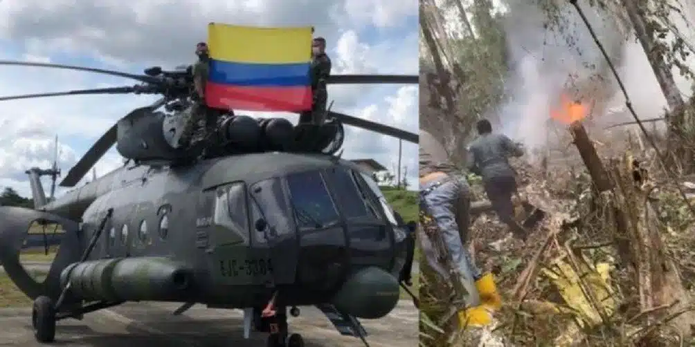 Acidente de Helicóptero deja 9 fallecidos en Colombia