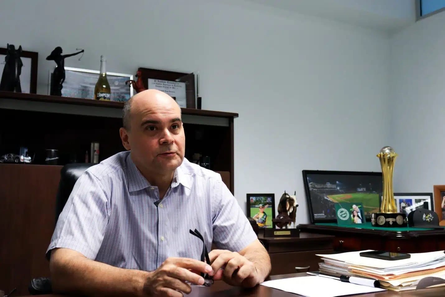 Presidente del club Cañeros de Los Mochis, Joaquín Vega Inzunza