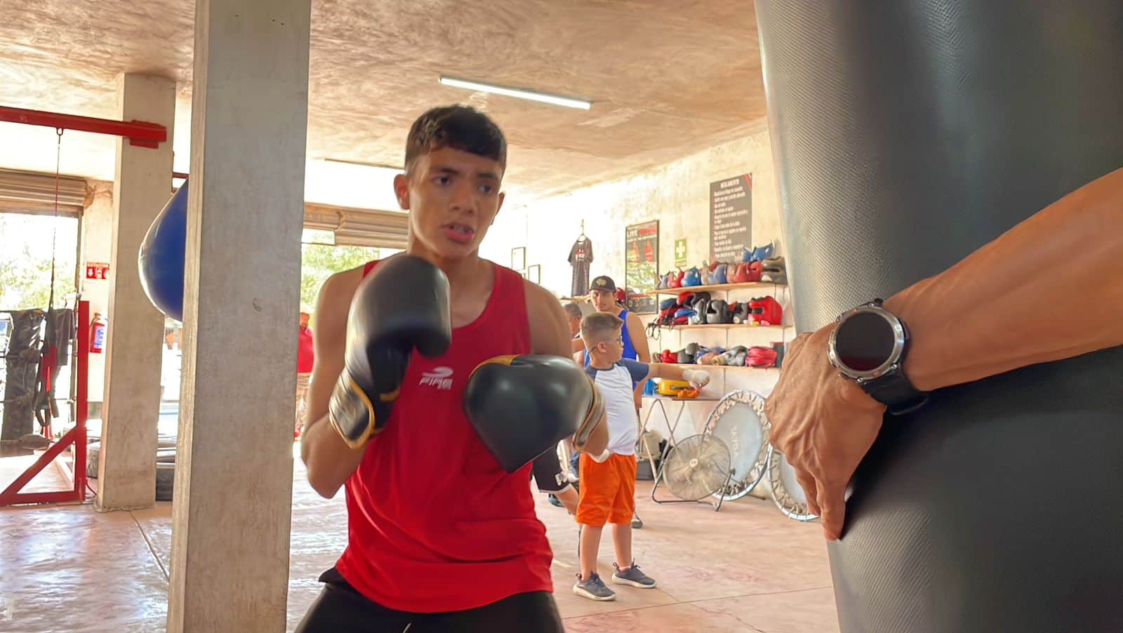 Johan Aceves entrenando./ Foto: Manuel Mancilla