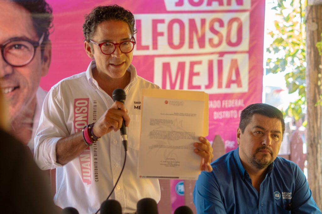 Juan Alfonso Mejía, de la coalición “Fuerza y corazón por Sinaloa”