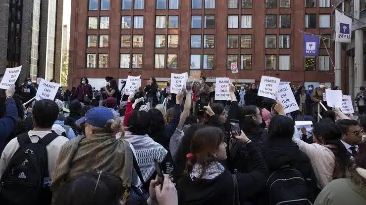 Más de 150 detenidos tras protestas pro palestina en la  Universidad de NY