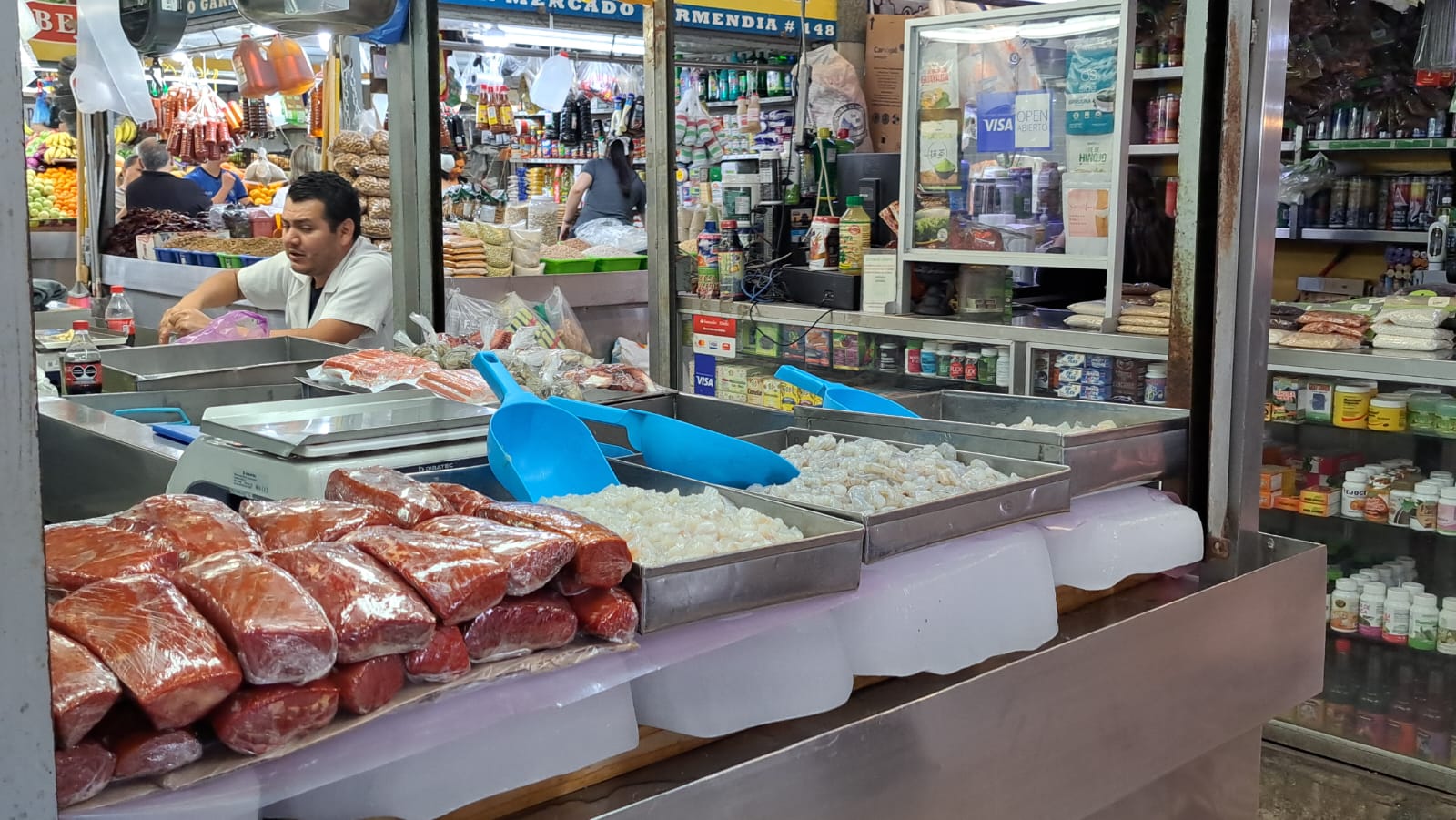 Mercado de la zona centro en Culiacán.