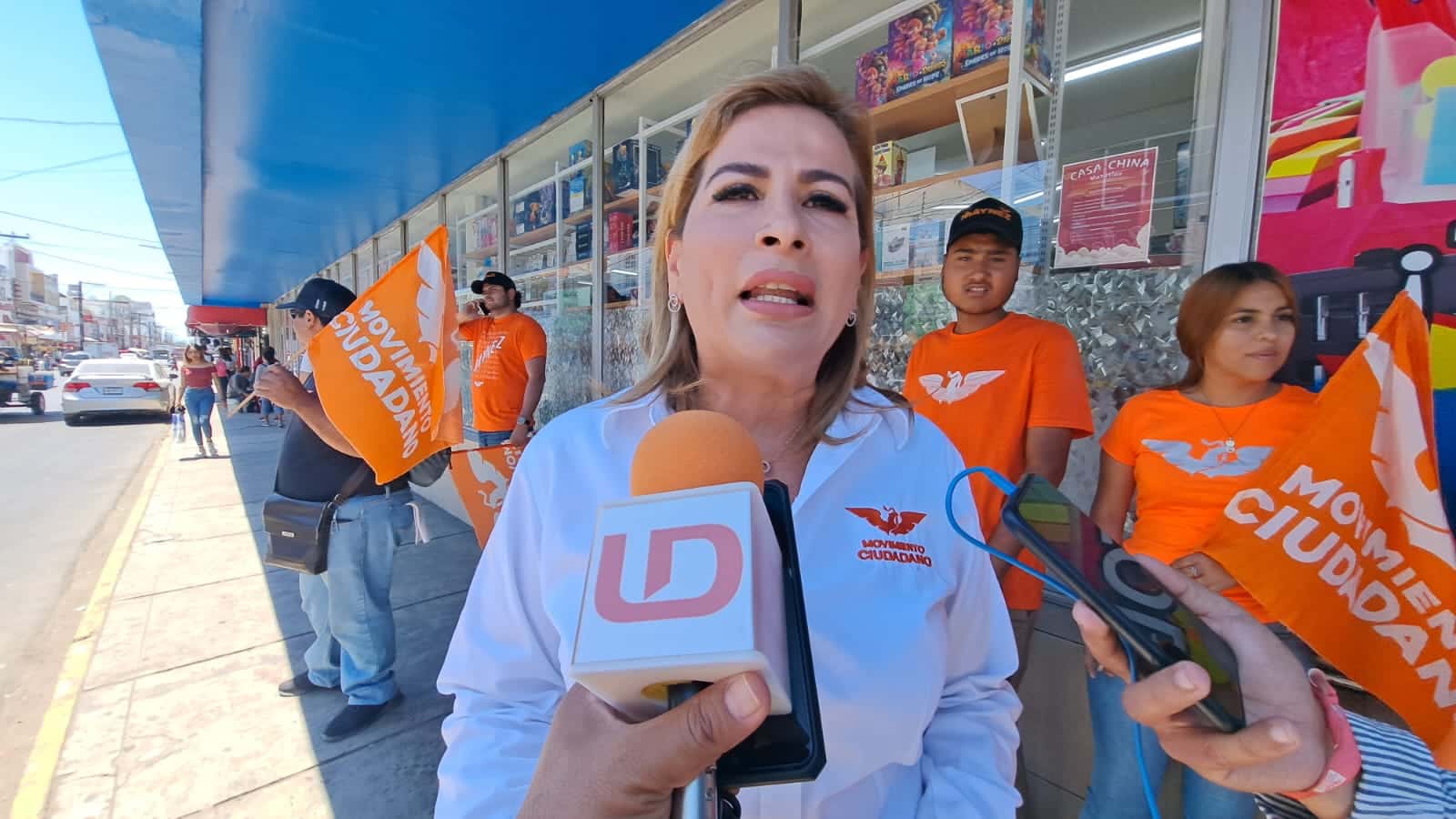 Mi-Lay Quintero Beltrán, candidata a la alcaldía de Mazatlán por el partido Movimiento Ciudadano, en entrevista con Línea Directa