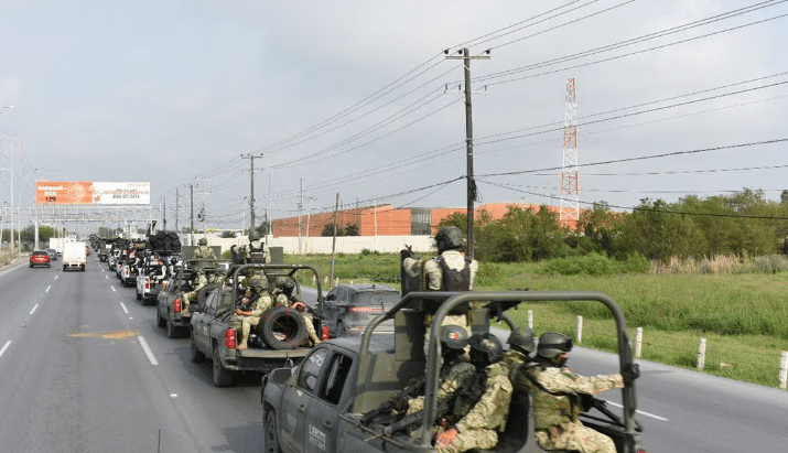 Ingresa convoy con 30 unidades del Ejército a Reynosa, Tamaulipas