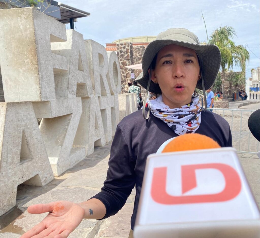 Monserrat Cortés en entrevista con Línea Directa en Mazatlán
