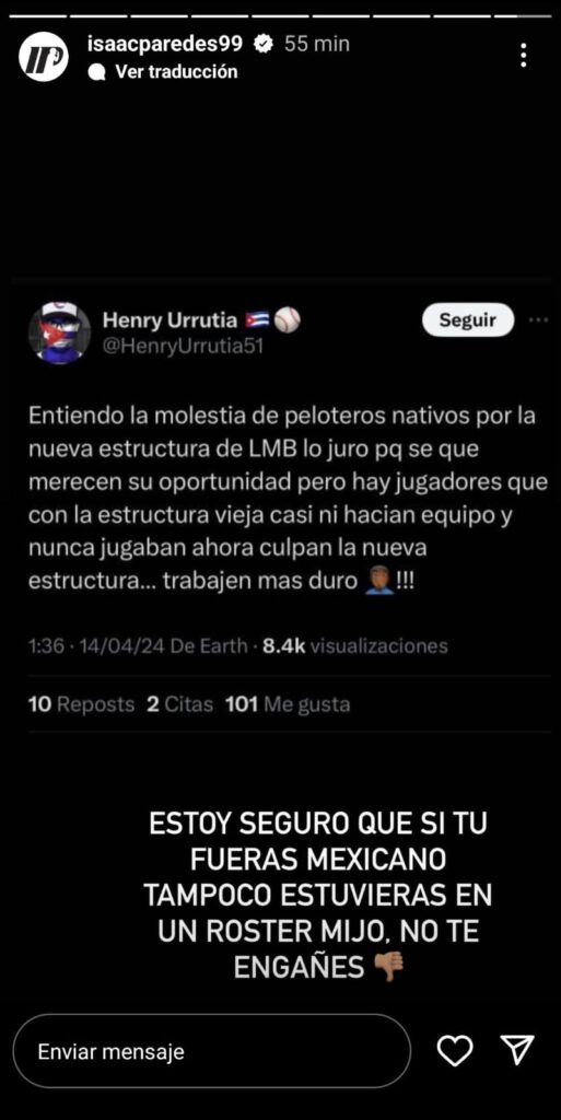 Polémica entre Isaac Paredes y Henry Urrutia