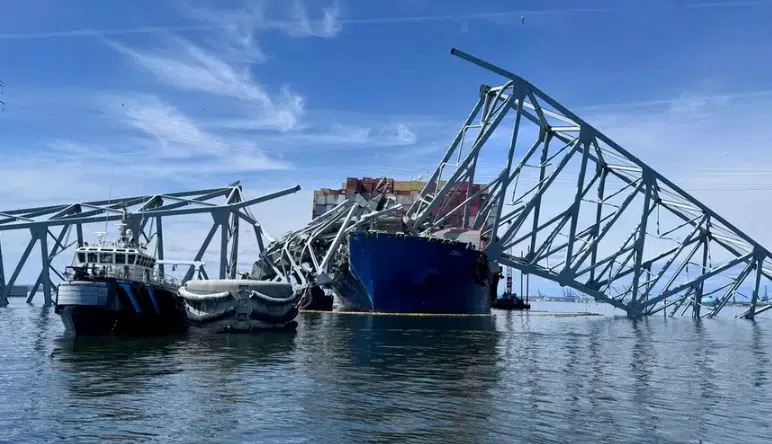 Localizan nuevo cuerpo del accidente en el puente de Baltimore