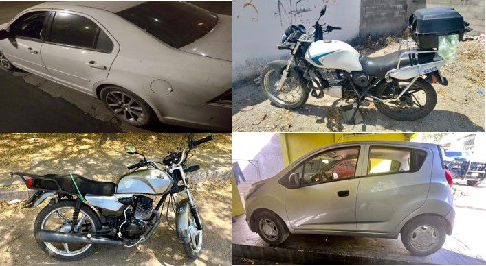 Carros y motos asegurados