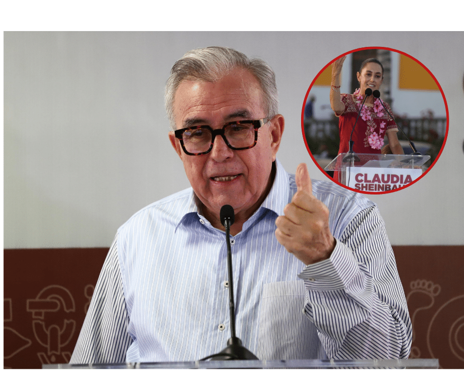 Candidata y gobernador de Sinaloa