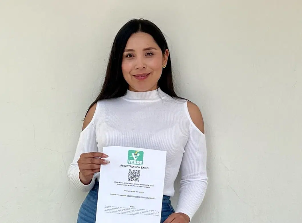 Rosa Margarita Velázquez Valdez se registra como candidata a la alcaldía de Ahome por el partido Verde