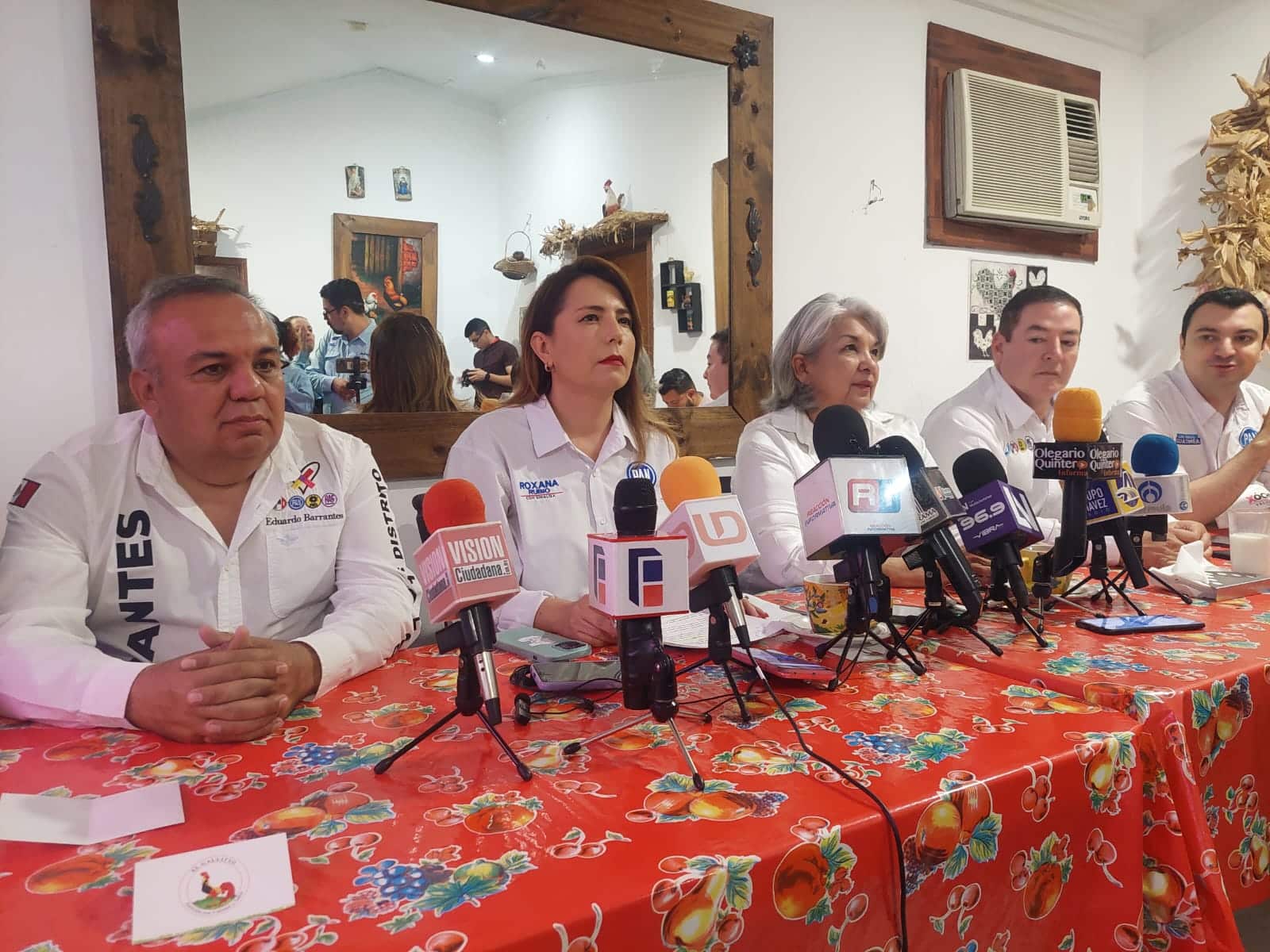 Rueda de prensa de la presidenta del PAN en Sinaloa, Roxana Rubio Valdez.
