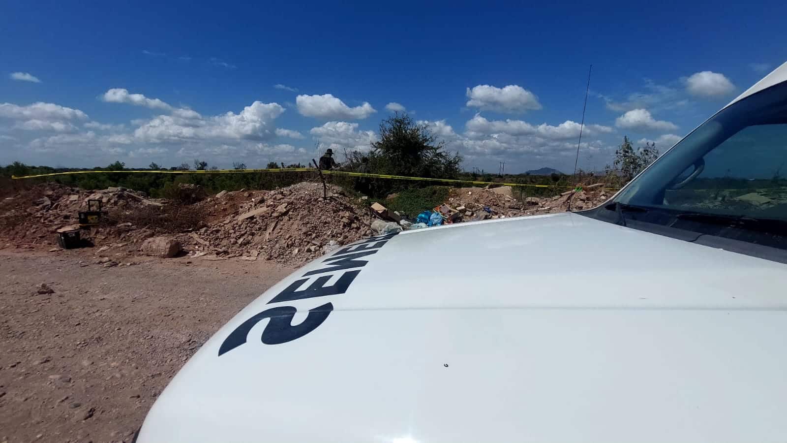 SEMEFO en el lugar del hallazgo