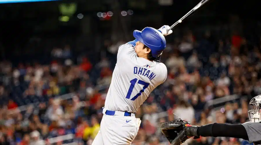 Shohei Ohtani (Los Ángeles Dodgers) conecta impresionante cuadrangular contra Nacionales de Washington
