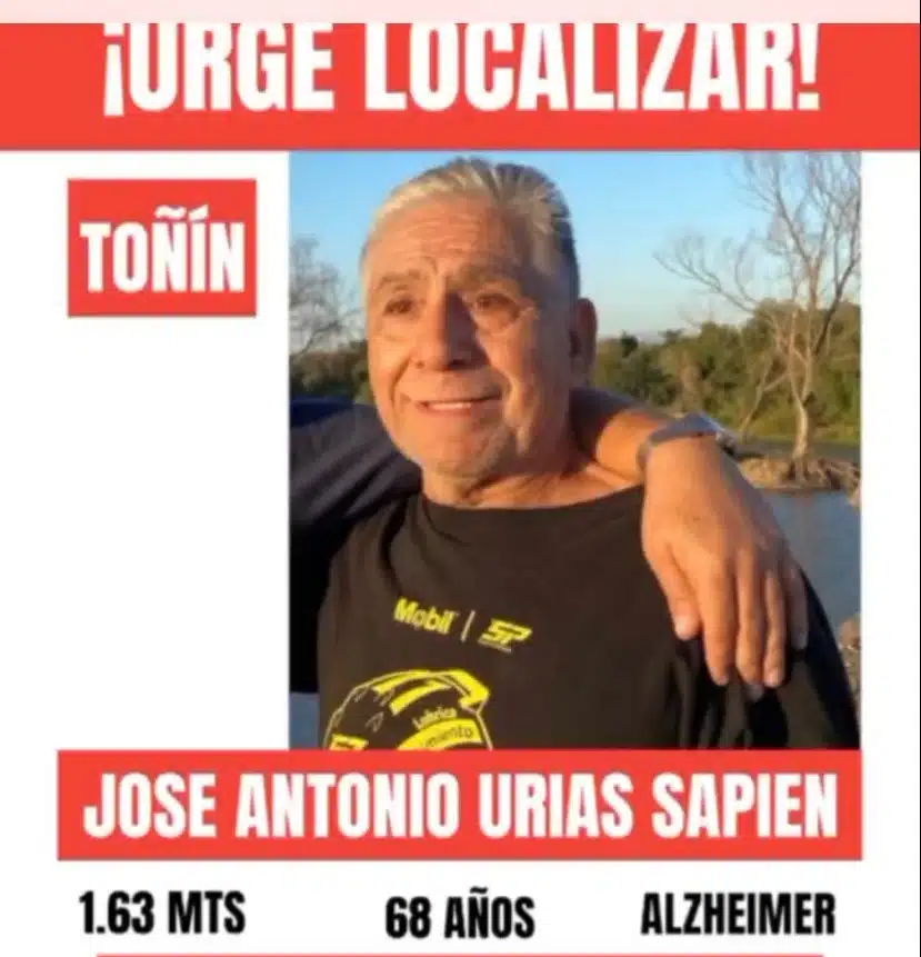 “Toñín” salió hace dos meses de su casa en El Mirador; padece de Alzheimer.