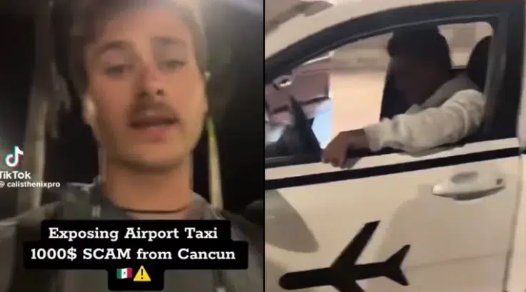 Taxista cobra a turista más de 17 mil pesos por un viaje en Cancún