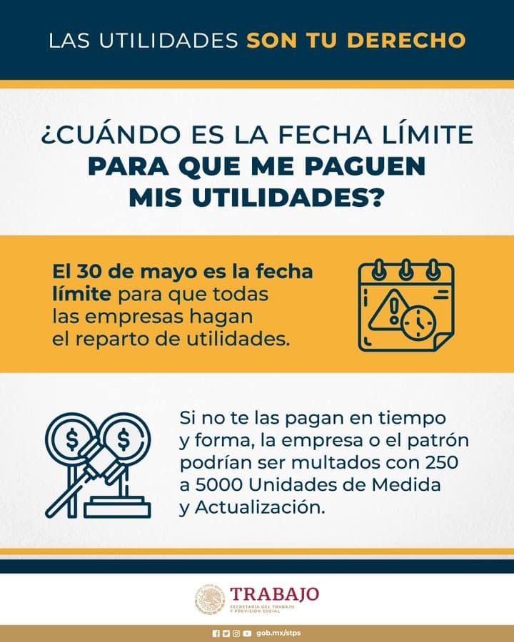 Imagen informativa de la Secretaría Federal del Trabajo