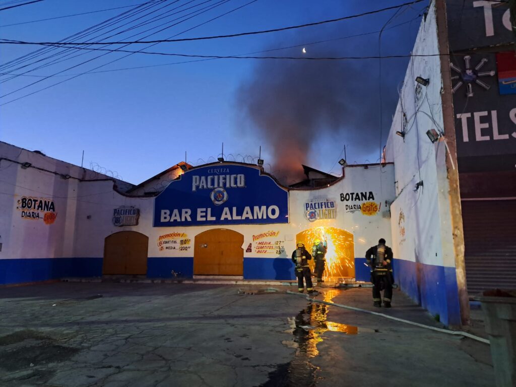 Incendio bar Álamo