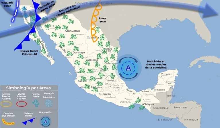 Mapa clima en México