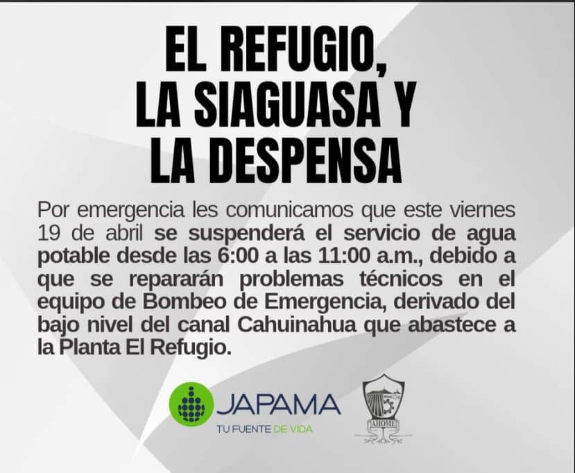 Mensaje de Japama