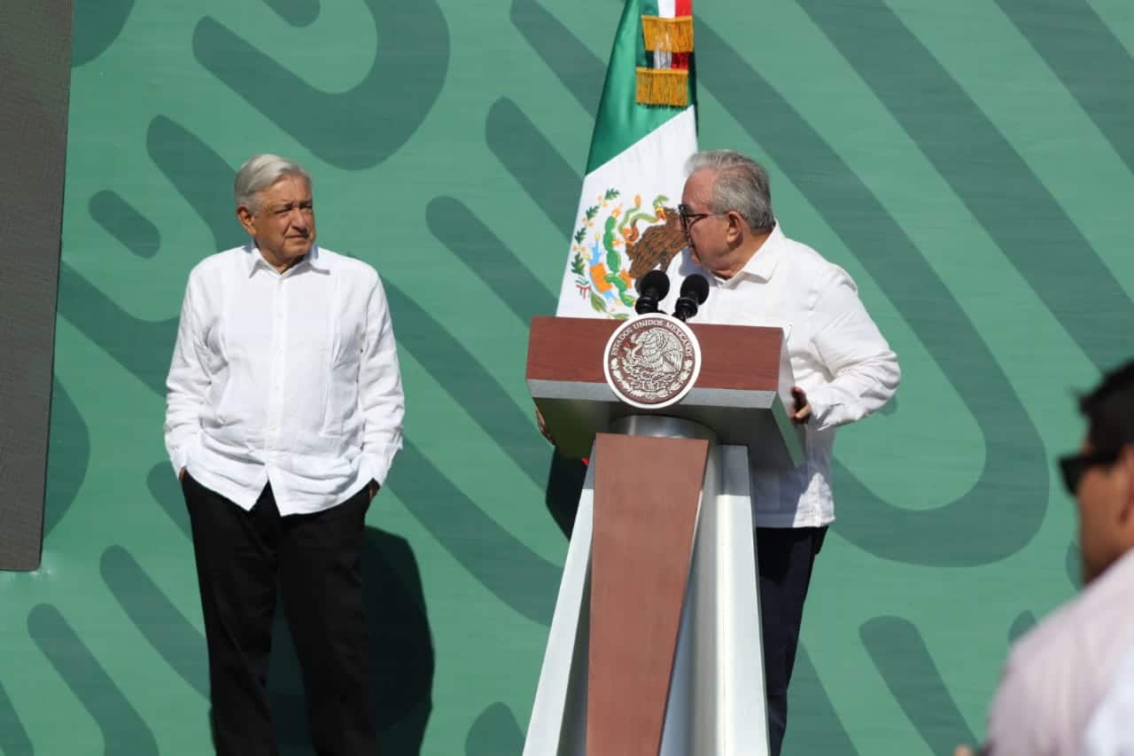 Andrés Manuel López Obrado y Rubén Rocha Moya