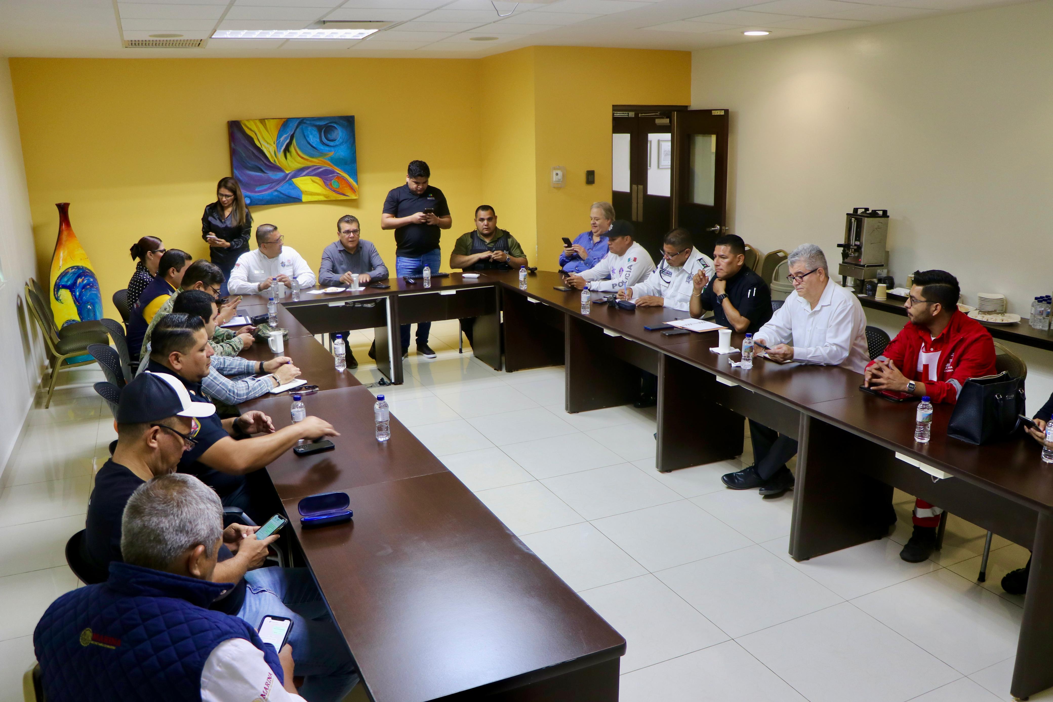 Autoridades de Mazatlán se reúnen por operativo de seguridad por el eclipse total de sol