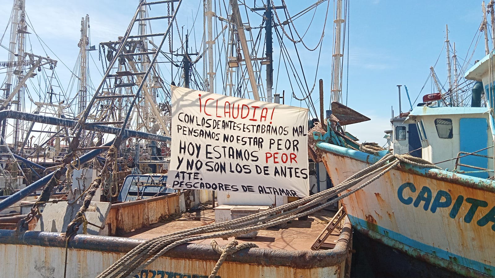 Mantas colocadas en embarcaciones