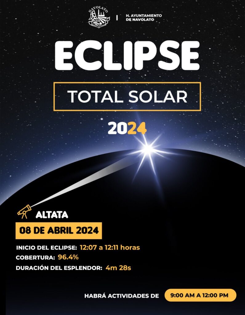 Invitación para ver el eclipse total de sol en Altata, Navolato