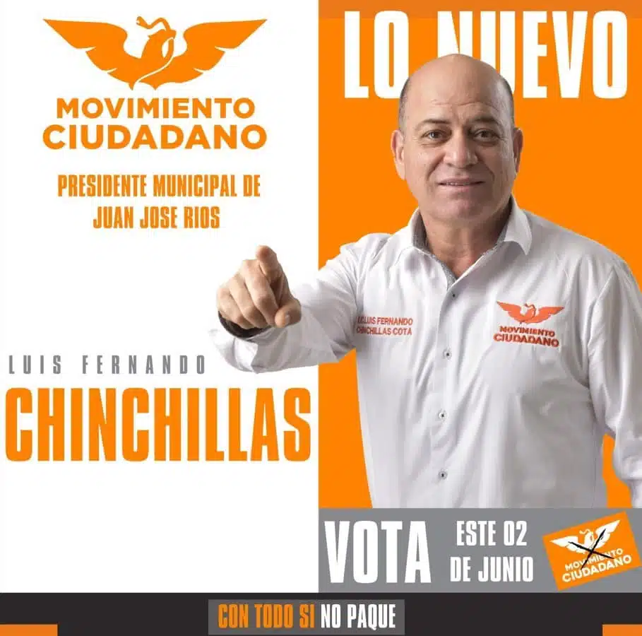Luis Fernando Chinchillas Cota, de Movimiento Ciudadano.
