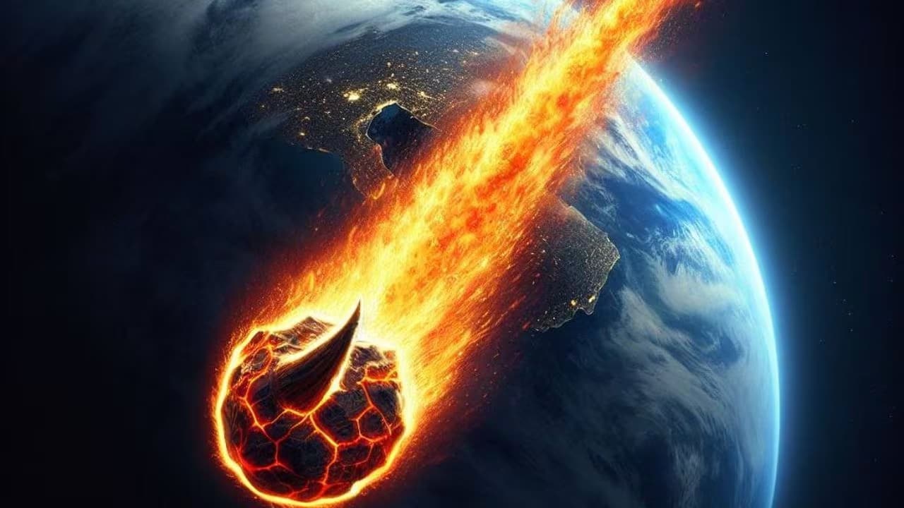 Imagen de IA de como se vería el “cometa del diablo”