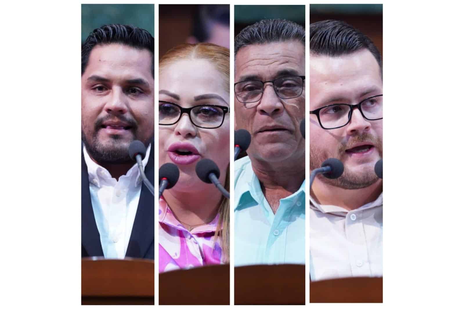 Diputados del Partido Sinaloense y militantes de Morena