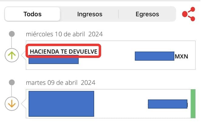 Resultado de declaración anual ante el SAT