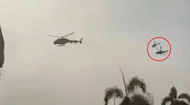 helicópteros militares chocan en malasia