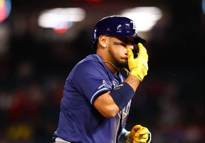 Isaac Paredes pegó su cuarto cuadrangular de la temporada 2024 de Major League Baseball.