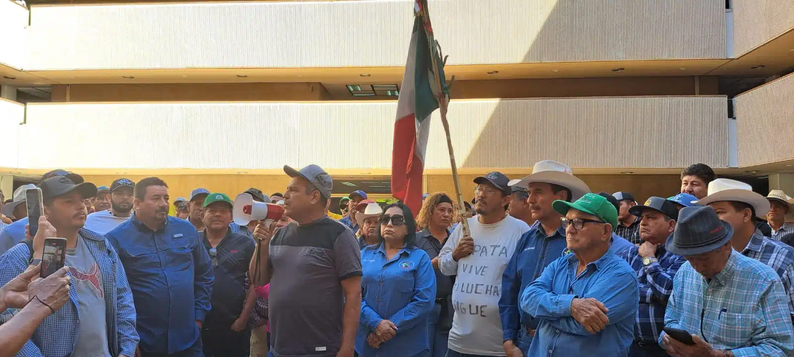 Manifestación de productores agrícolas