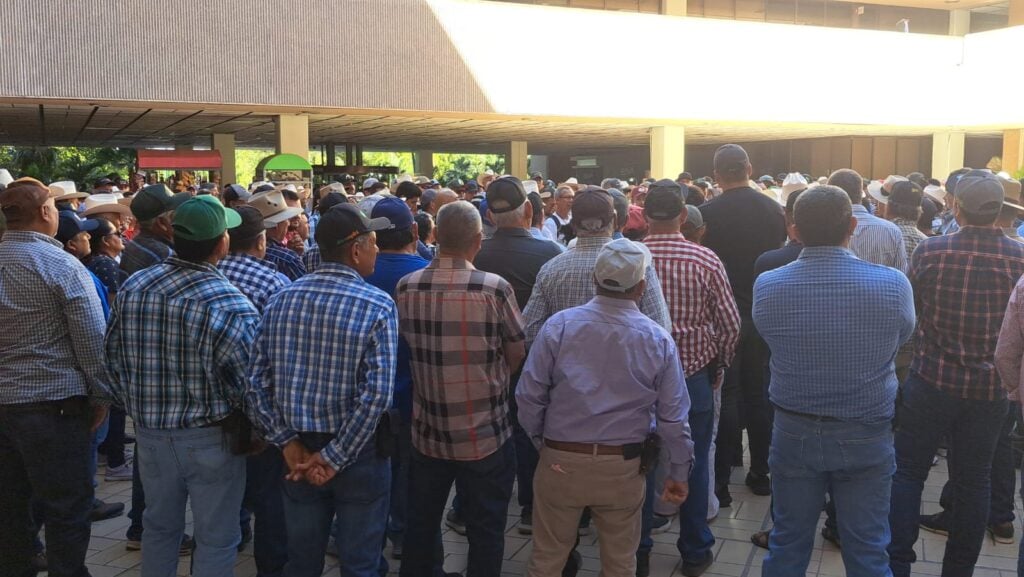 Manifestación de productores agrícolas