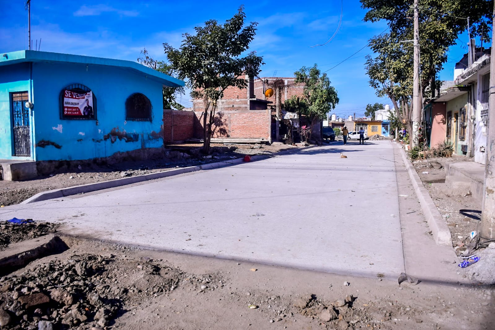 Avance de obra en colonia de Mazatlán.