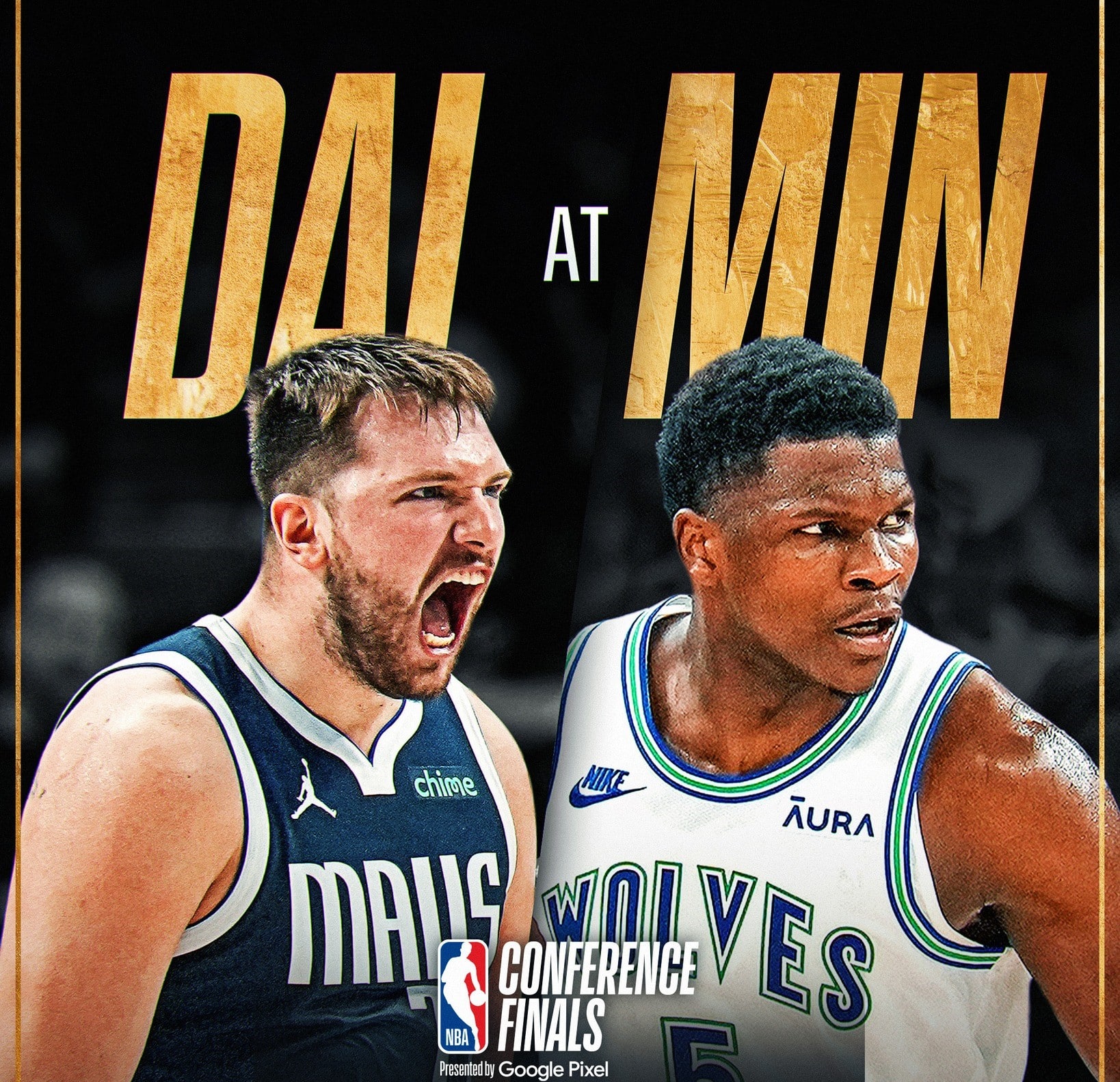 ilustración dallas vs minnessotta NBA
