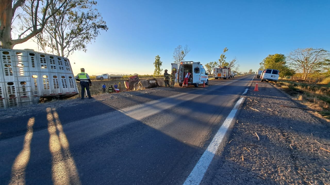 Accidente salida de camino.