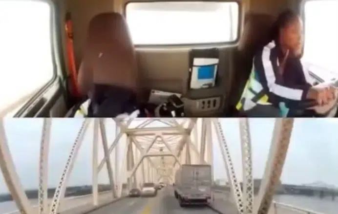 Revelan nuevas imágenes del accidente en puente Kentucky
