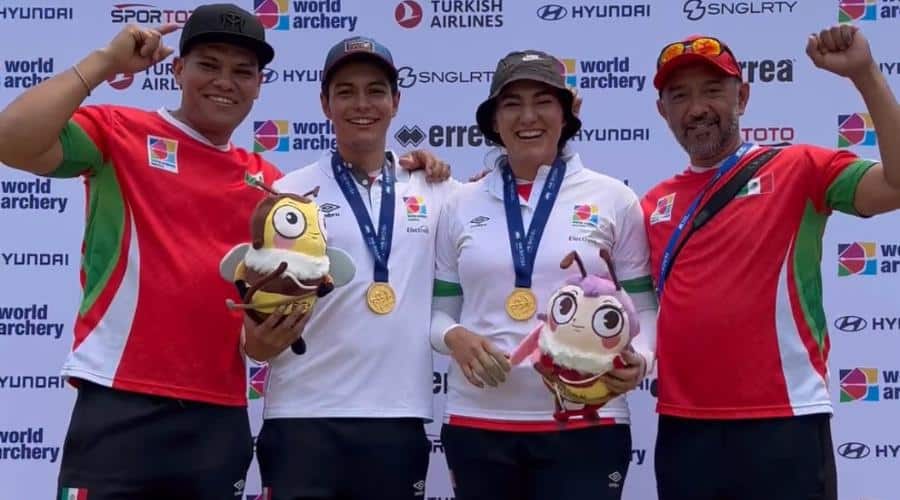 Alejandra Valencia y Matías Grande ganan oro en Copa Mundial de Tiro con Arco