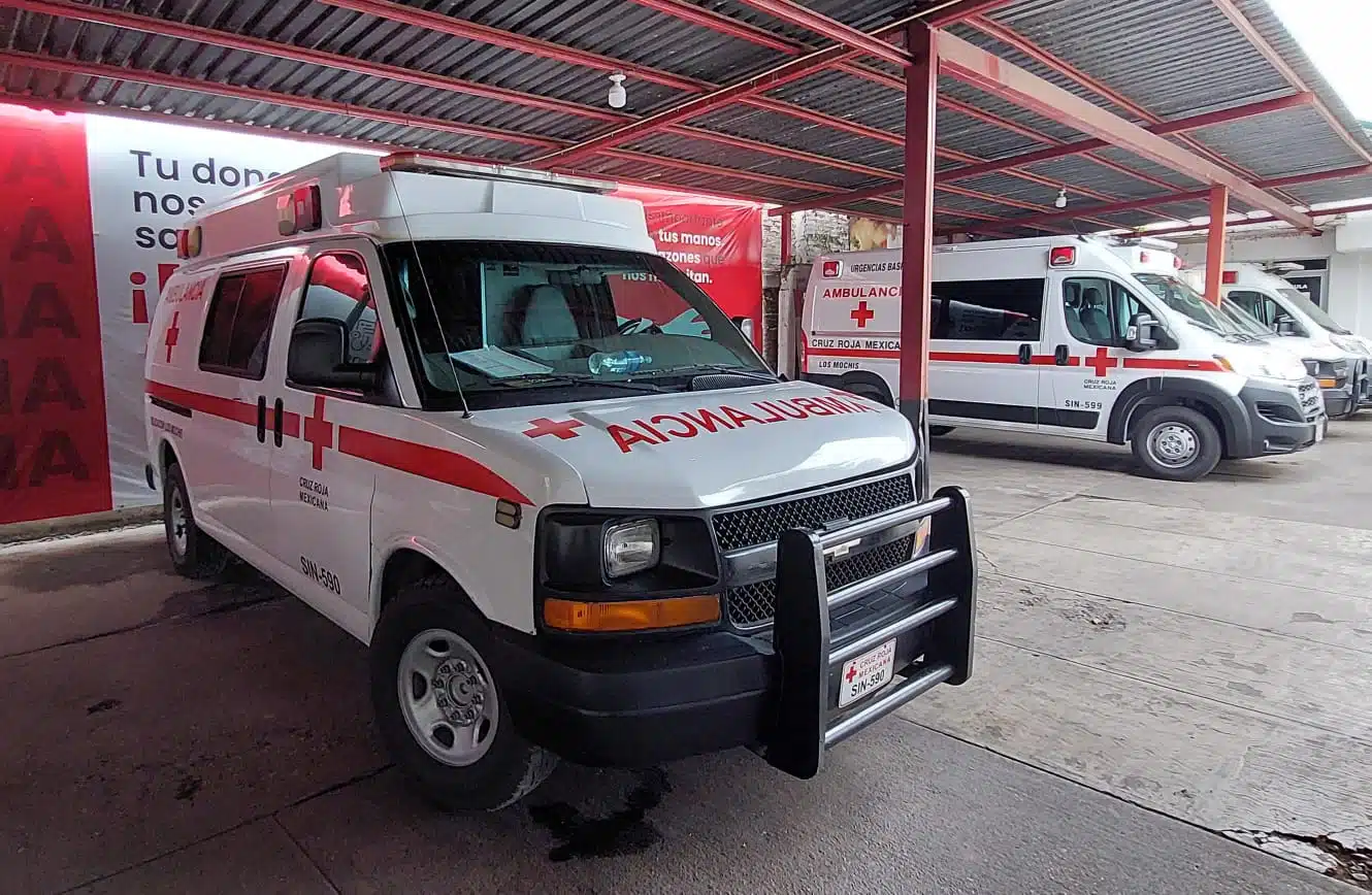 Ambulancias de Cruz Roja en Los Mochis