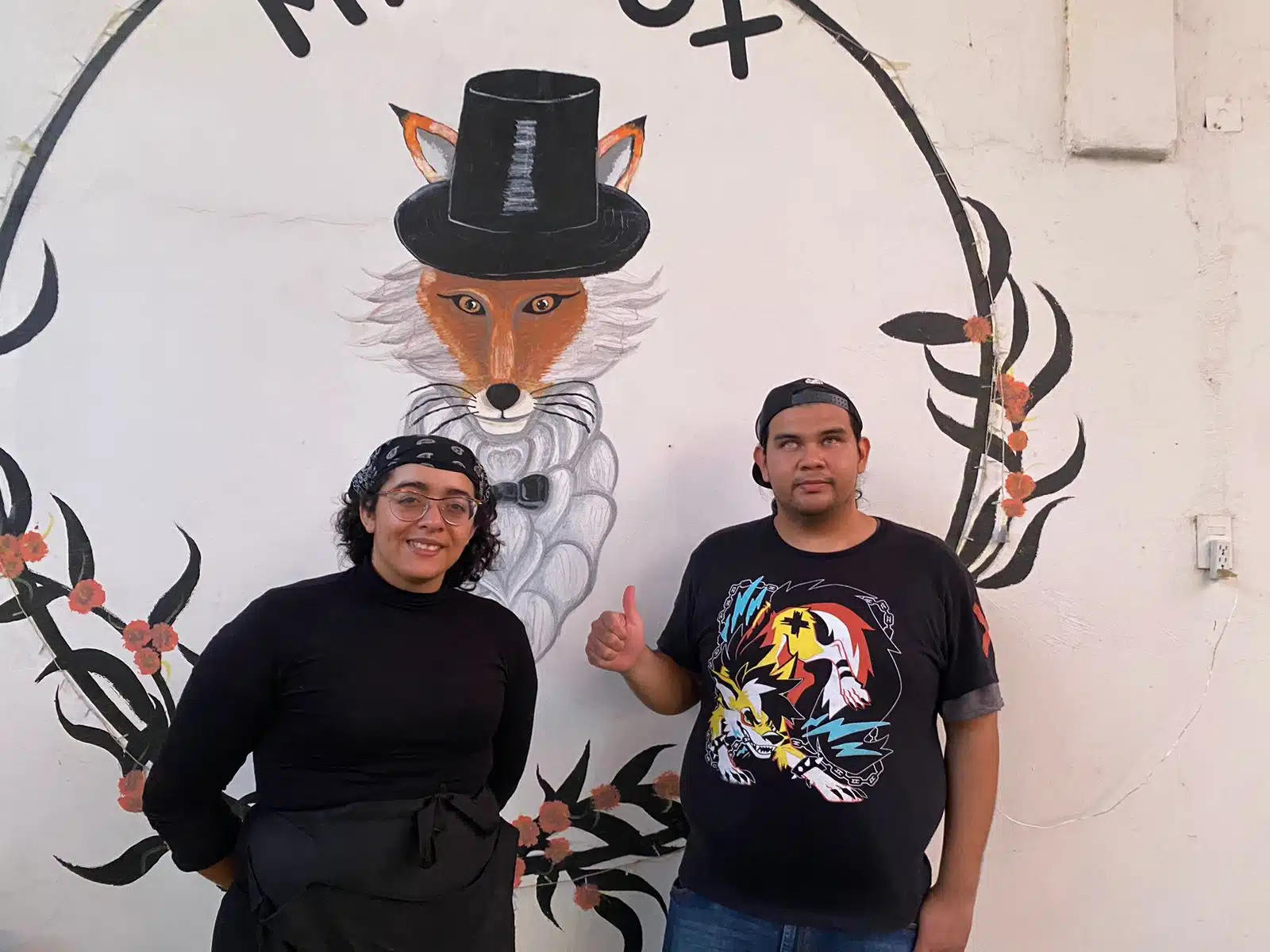 Arnulfo Montes y Marta Aimé Murillo Guerrero, dueños del restaurante Mr. Fox de Los Mochis