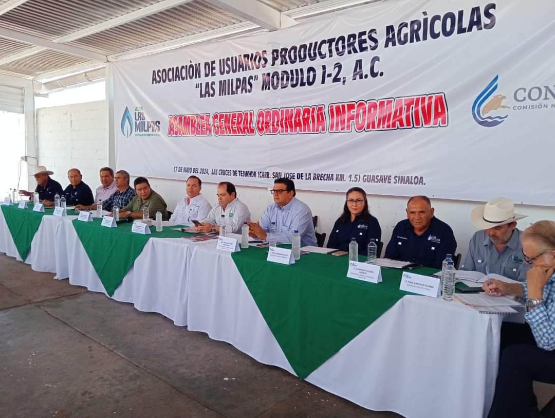 Asamblea general ordinaria informativa de la asociación de usuarios productores agrícolas Las Milpas Módulo 12 AC