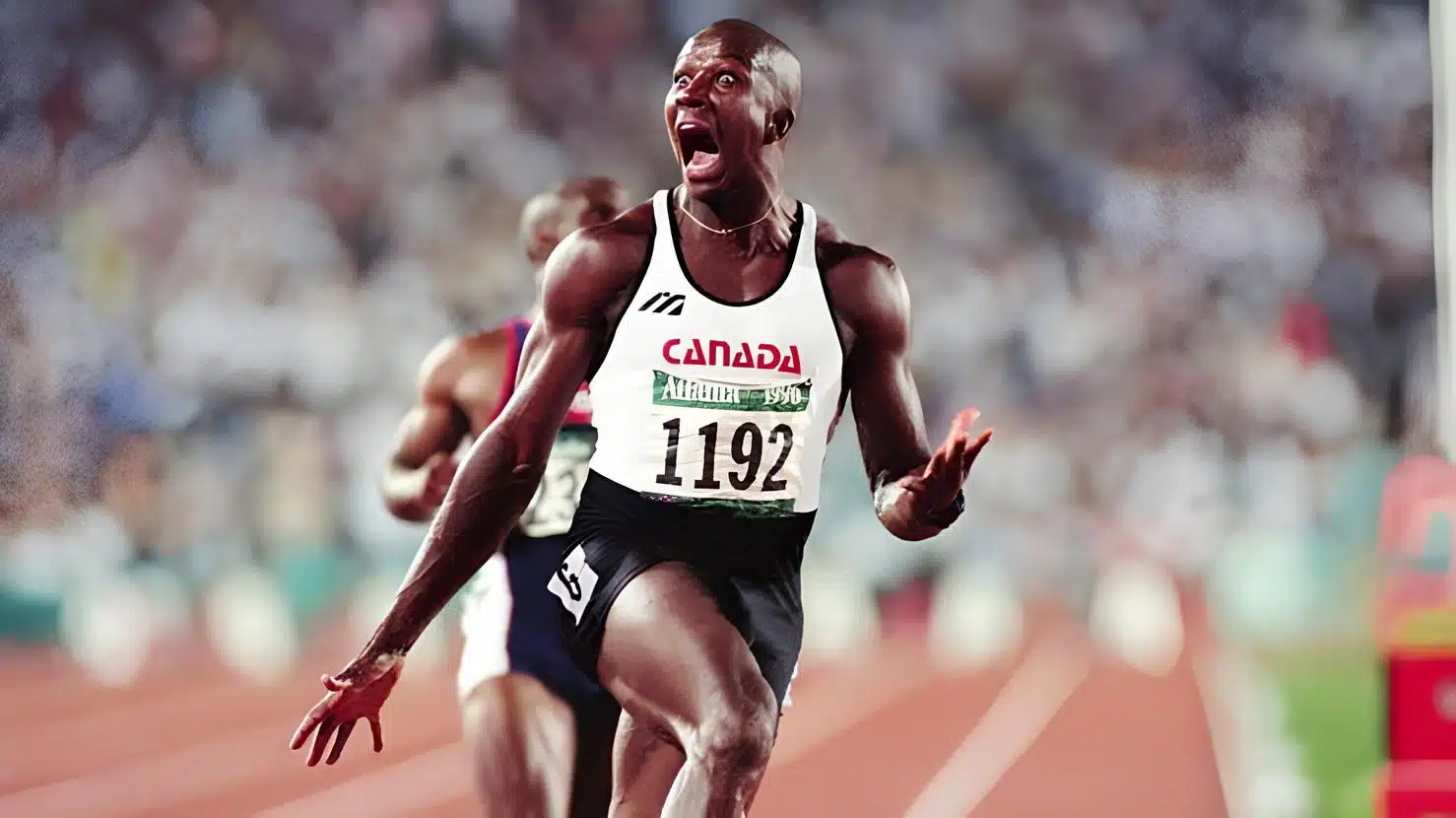Atleta velocista durante Atlanta 1996
