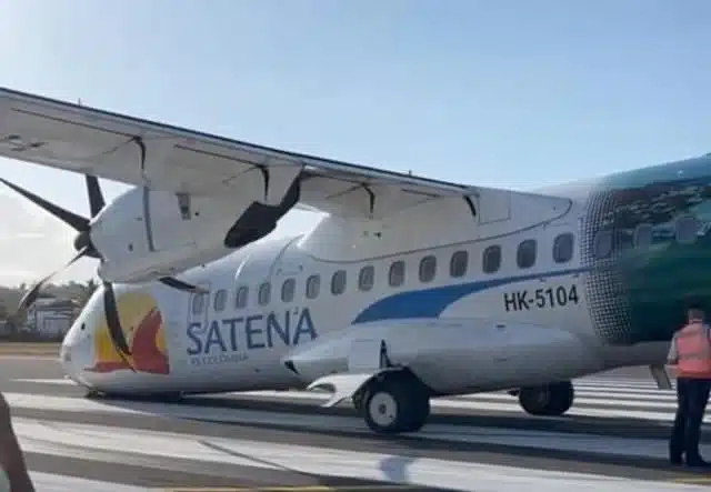 Avión comercial sufre percance tras despegar de una isla en el Caribe