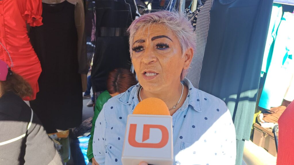 Blanca Lascano, presidenta del tianguis de la colonia Ricardo Flores Magón de Mazatlán, en entrevista con Línea Directa